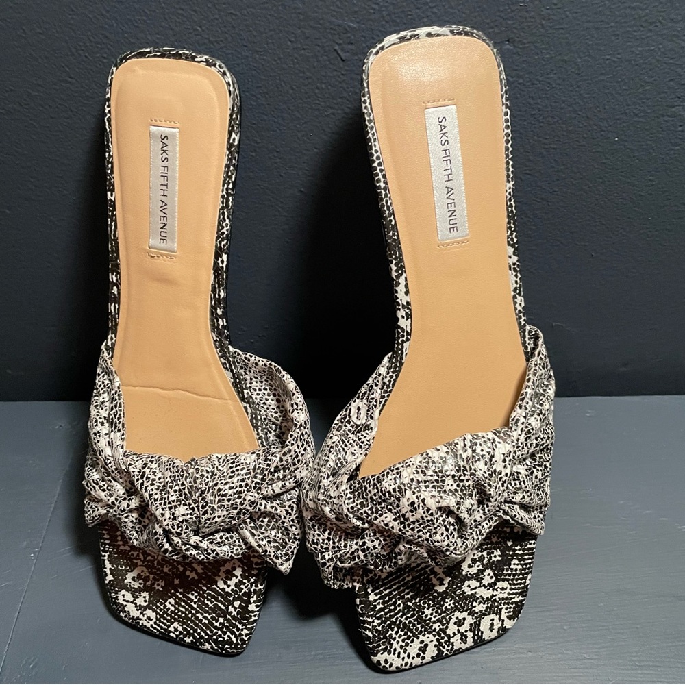 Saks Off 5th Flat Sandals Snakeskin